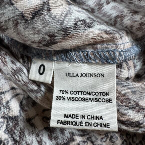 ULLA JOHNSON Manet Ruffled Floral Print Blouse Size 0 Multicolor - Picture 10 of 13